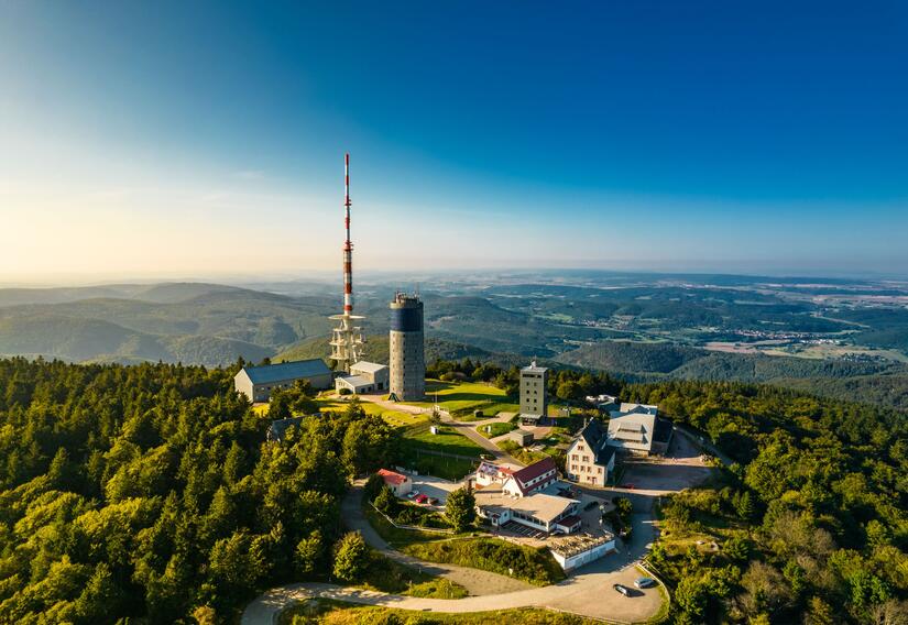 Der Große Inselsberg aus der Vogelperspektive