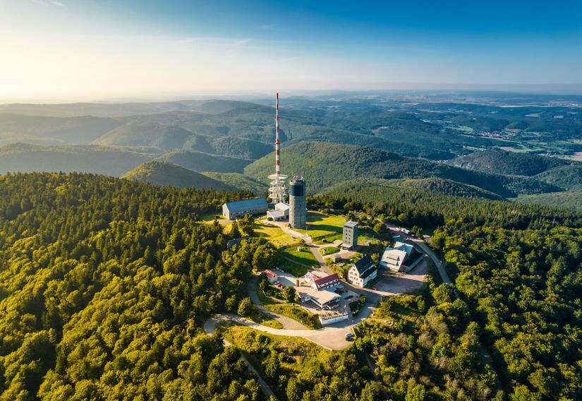 Der Große Inselsberg aus der Vogelperspektive