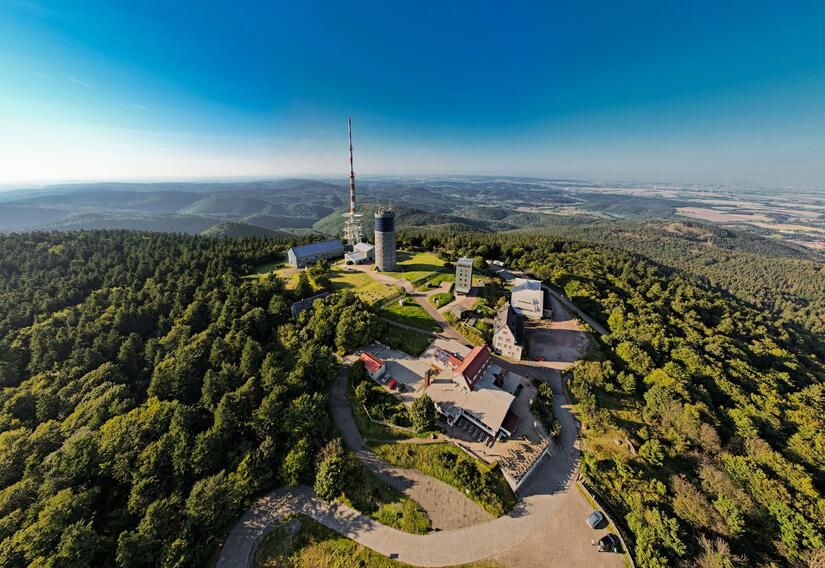 Der Große Inselsberg aus der Vogelperspektive