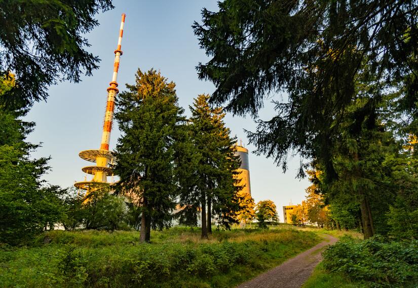 Weg auf dem Plateau des Großen Inselsberg